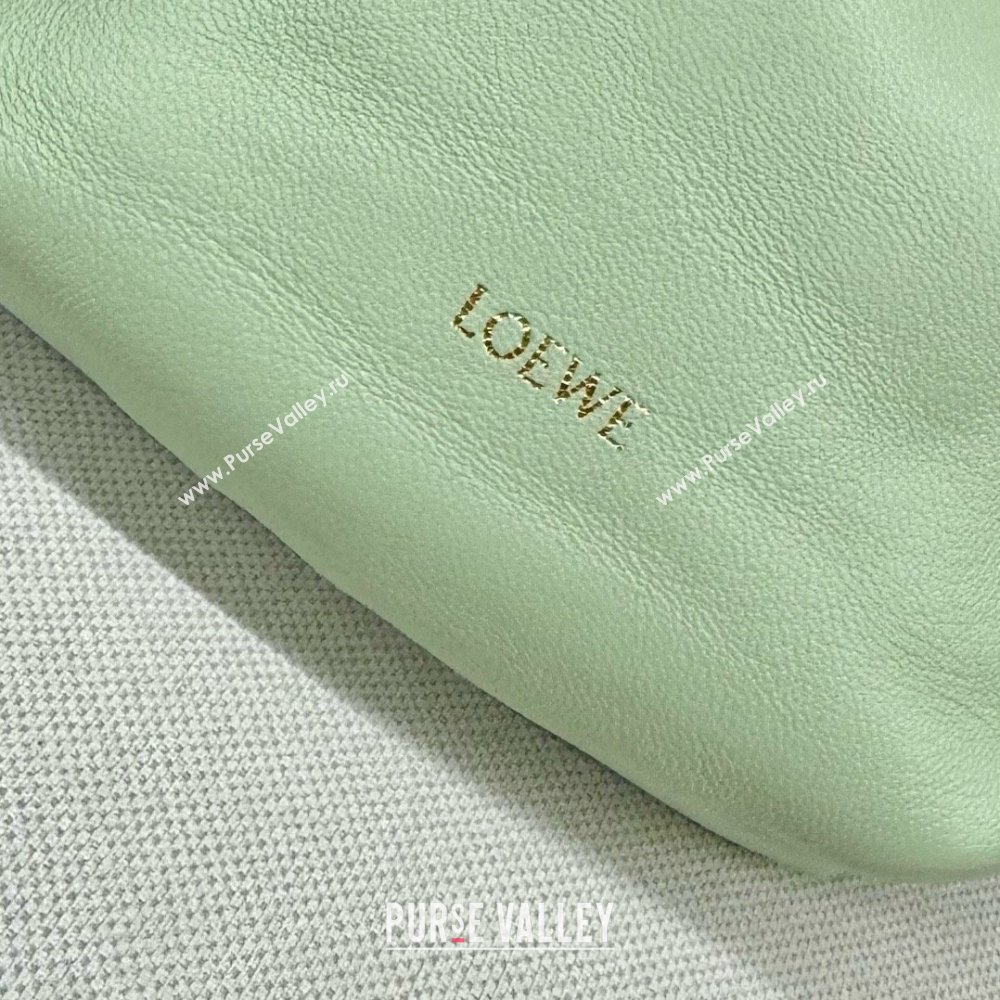 loewe Mini flamenco purse in mellow nappa lambskin 262333 mint green 2024 (yongsheng-240328-04)