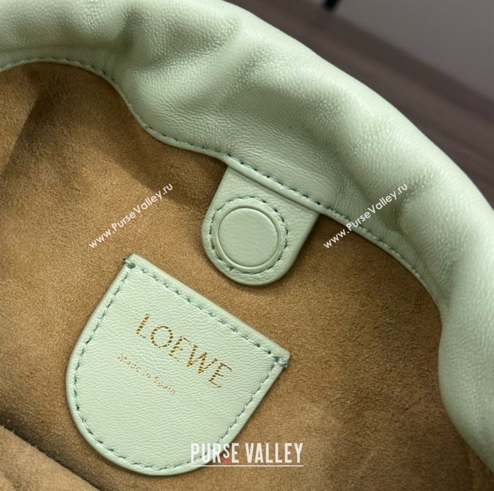 loewe Mini flamenco purse in mellow nappa lambskin 262333 mint green 2024 (yongsheng-240328-04)