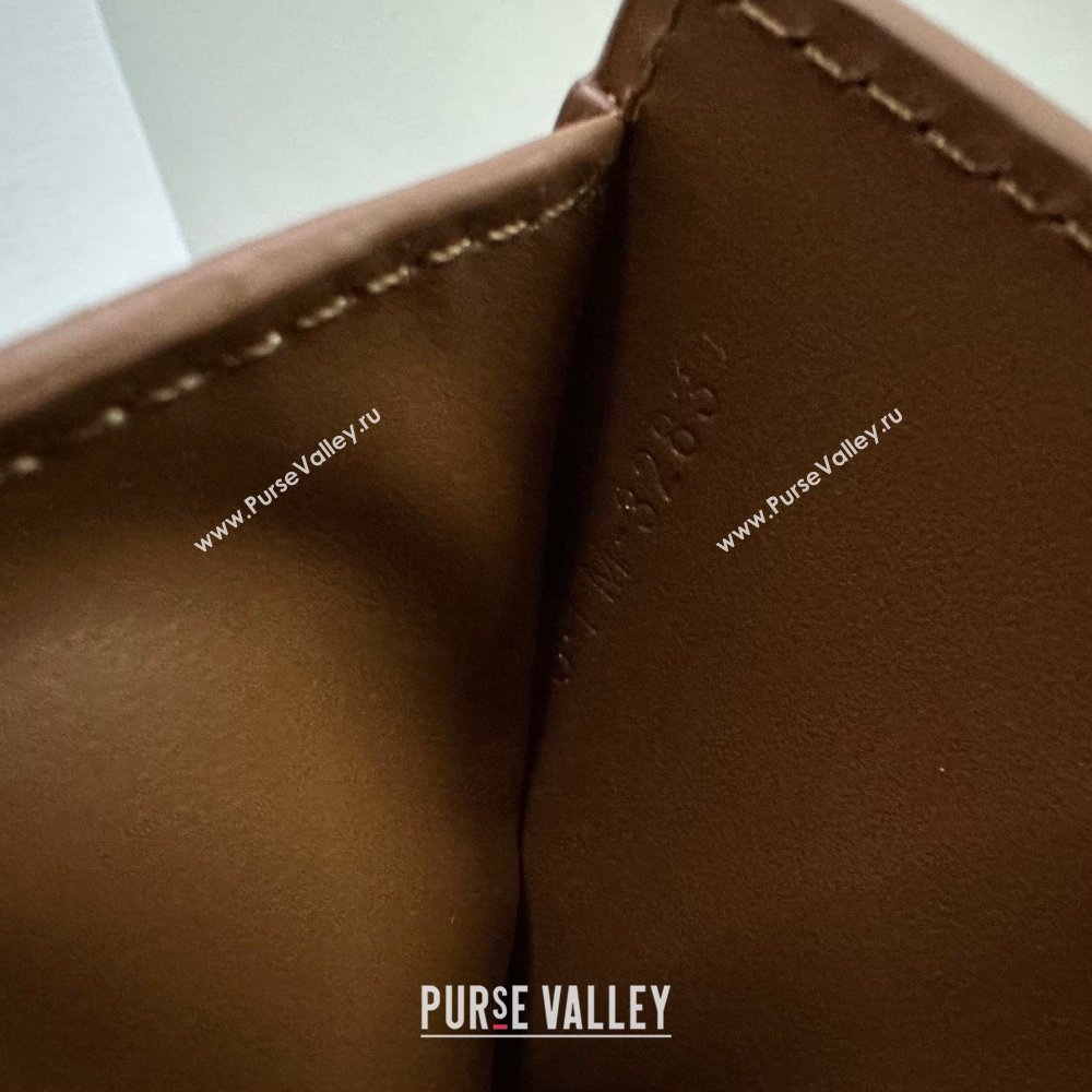 celine Small Wallet TRIOMPHE in Shiny calfskin Bronze 10D783 2023 (baili-231222-03)