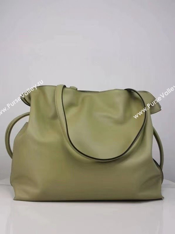 loewe large Flamenco clutch in nappa calfskin Clay Green 2024 (yongsheng-240328-12)