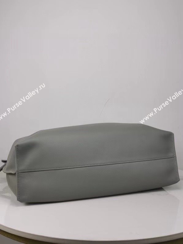 loewe large Flamenco clutch in nappa calfskin pearl gray 2024 (nana-240328-04)