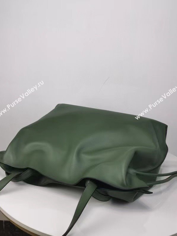 loewe large Flamenco clutch in nappa calfskin dark green 2024 (nana-240328-06)