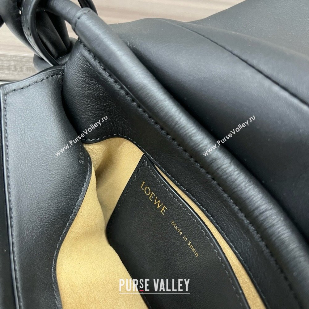 LOEWE Paseo satchel in shiny nappa calfskin black 2024 (yongsheng-240329-02)