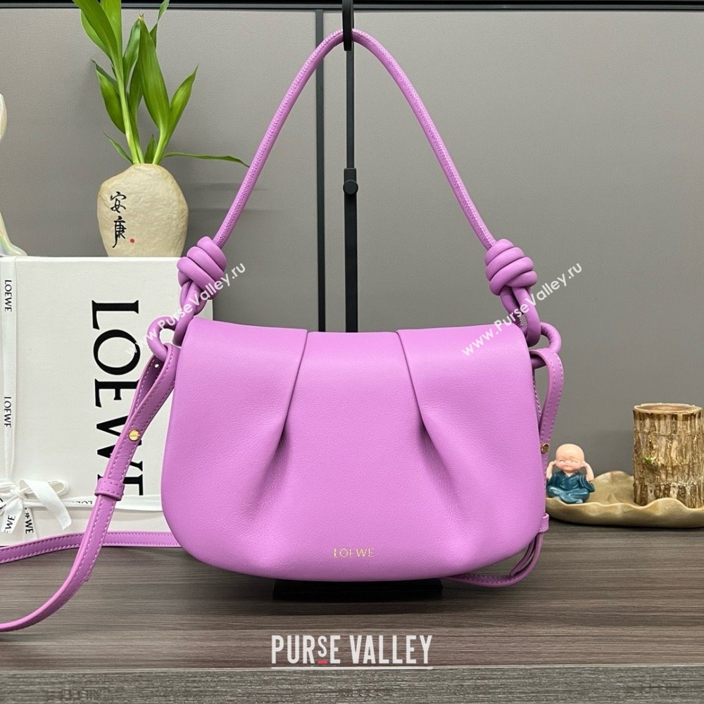 LOEWE Paseo satchel in shiny nappa calfskin pink 2024 (yongsheng-240329-03)