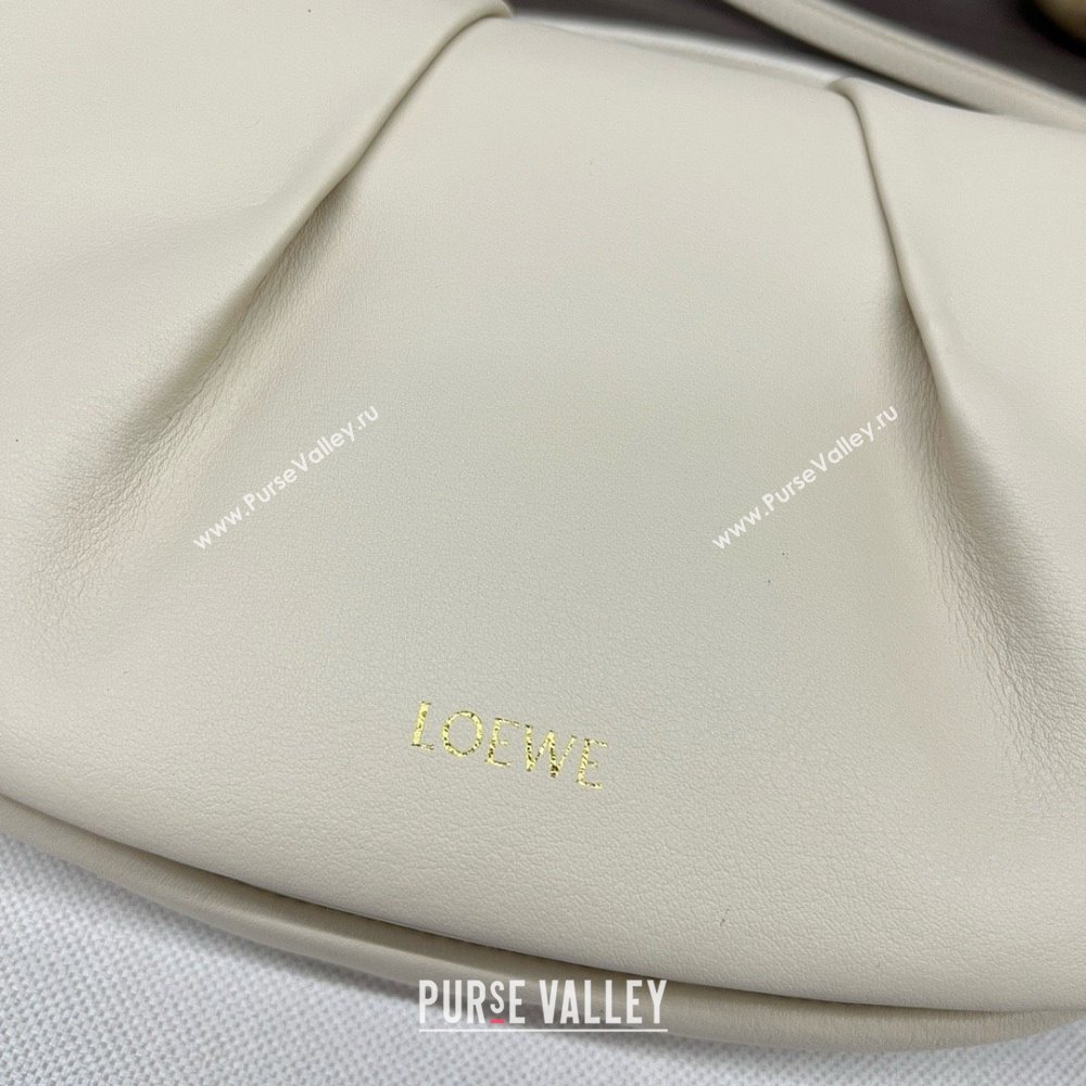 LOEWE Paseo satchel in shiny nappa calfskin white 2024 (yongsheng-240329-04)