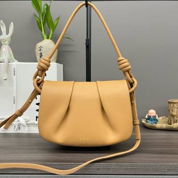 LOEWE Paseo satchel in shiny nappa calfskin Warm Desert 2024 (yongsheng-240329-05)