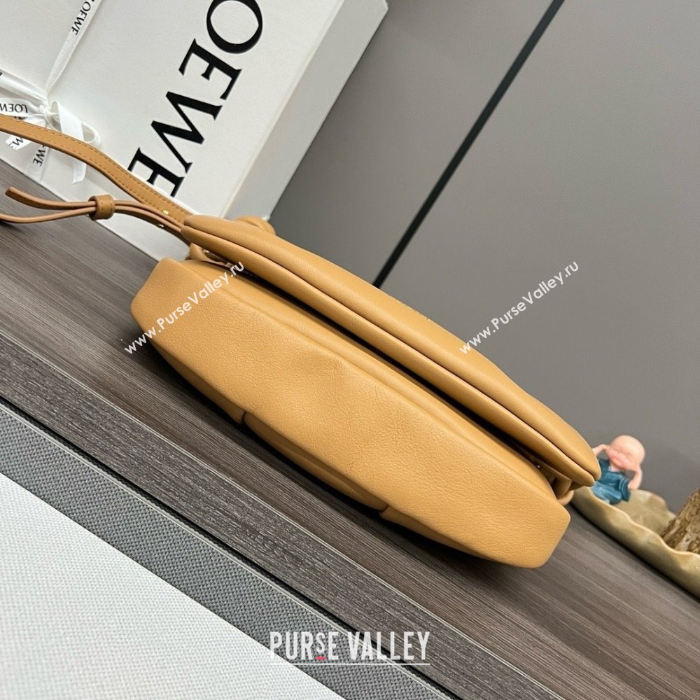 LOEWE Paseo satchel in shiny nappa calfskin Warm Desert 2024 (yongsheng-240329-05)