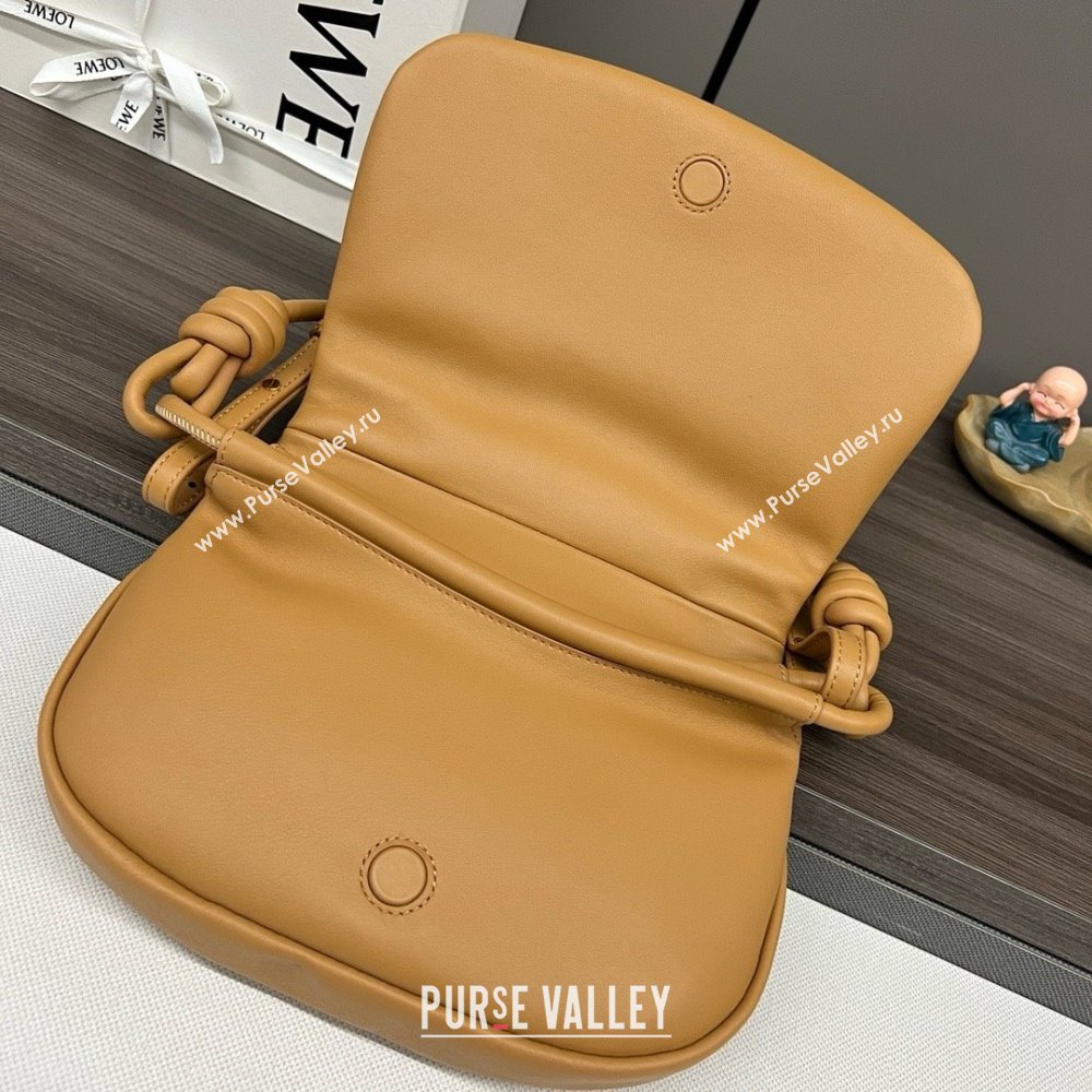 LOEWE Paseo satchel in shiny nappa calfskin Warm Desert 2024 (yongsheng-240329-05)