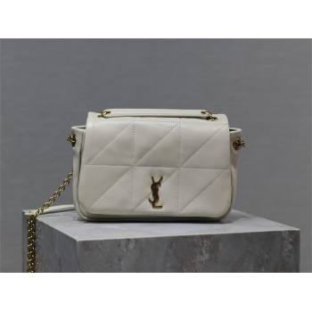 Saint Laurent jamie 4.3 small Bag in lambskin 763475 white(original quality) (bige-240425-01)