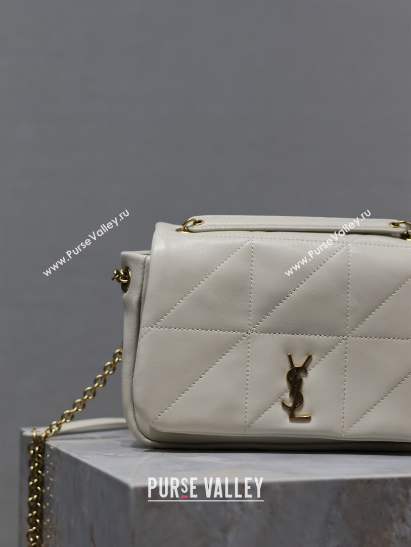 Saint Laurent jamie 4.3 small Bag in lambskin 763475 white(original quality) (bige-240425-01)