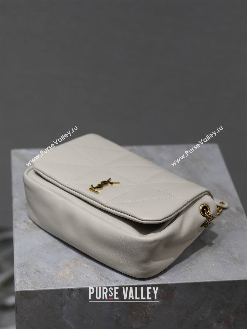 Saint Laurent jamie 4.3 small Bag in lambskin 763475 white(original quality) (bige-240425-01)