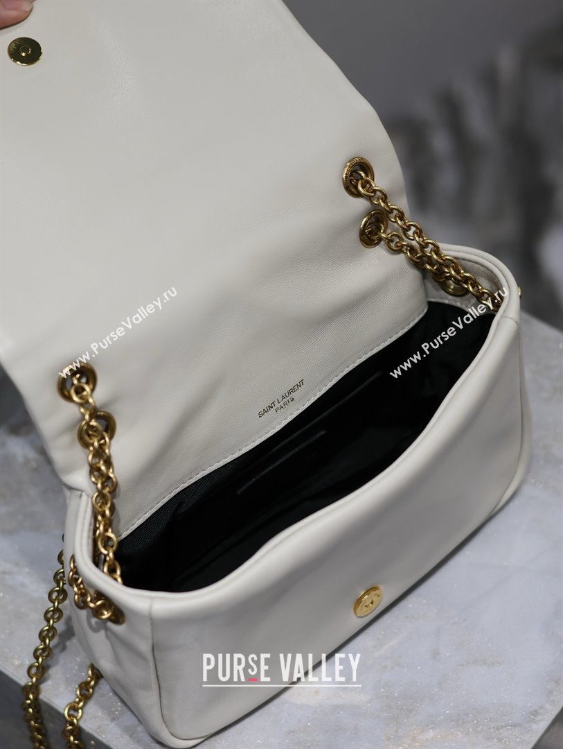 Saint Laurent jamie 4.3 small Bag in lambskin 763475 white(original quality) (bige-240425-01)