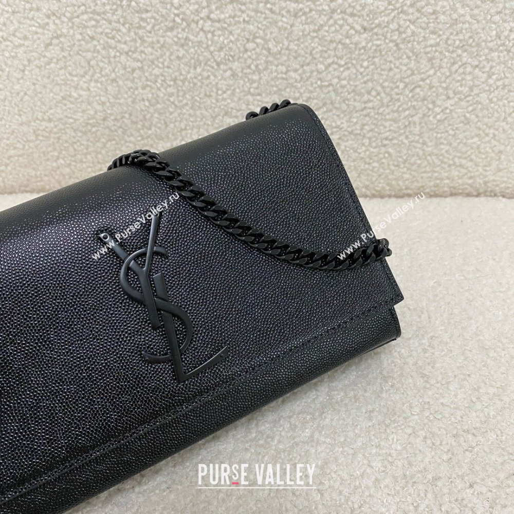 Saint Laurent kate small in grain de poudre embossed leather so black 2024(original quality) (bige-240426-07)