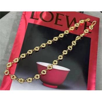 loewe Chunky donut strap in metal gold (nana-240328-02)