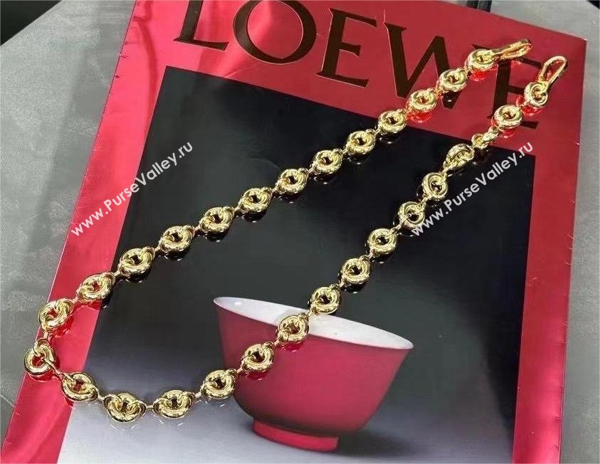 loewe Chunky donut strap in metal gold (nana-240328-02)