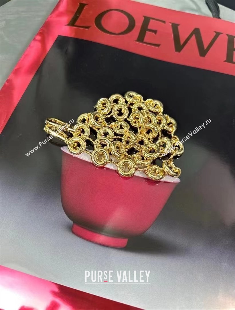 loewe Chunky donut strap in metal gold (nana-240328-02)