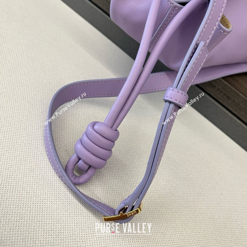 LOEWE Small Paseo bag in shiny nappa calfskin purple 2024 (yongsheng-240329-08)