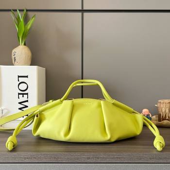 LOEWE Small Paseo bag in shiny nappa calfskin lemon yellow 2024 (yongsheng-240329-09)