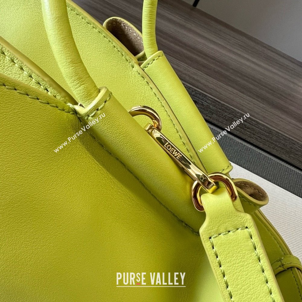 LOEWE Small Paseo bag in shiny nappa calfskin lemon yellow 2024 (yongsheng-240329-09)