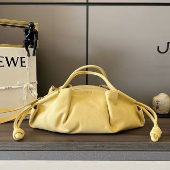 LOEWE Paseo bag in shiny nappa calfskin 062240 dark butter 2024 (yongsheng-240329-10)