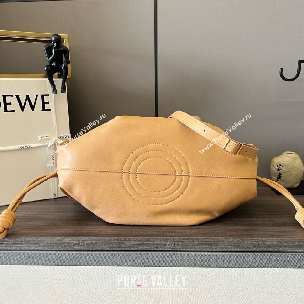 LOEWE Paseo bag in shiny nappa calfskin 062240 warm desert 2024 (yongsheng-240329-11)