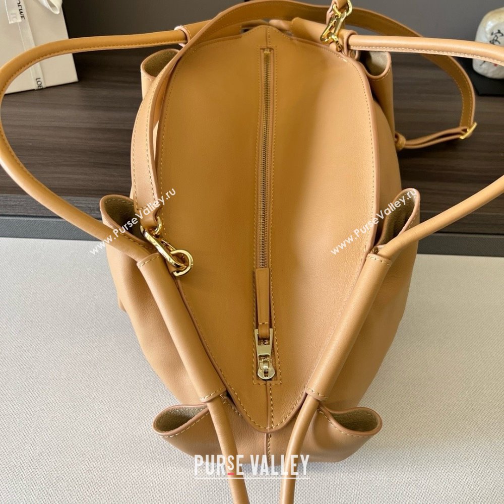 LOEWE Paseo bag in shiny nappa calfskin 062240 warm desert 2024 (yongsheng-240329-11)