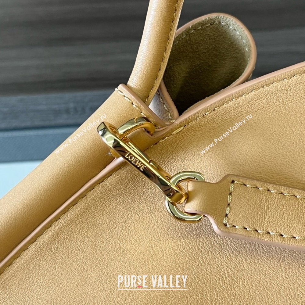 LOEWE Paseo bag in shiny nappa calfskin 062240 warm desert 2024 (yongsheng-240329-11)