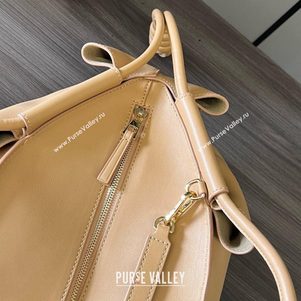 LOEWE Paseo bag in shiny nappa calfskin 062240 warm desert 2024 (yongsheng-240329-11)