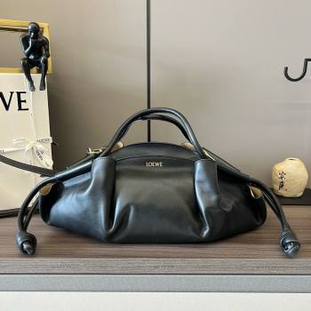 LOEWE Paseo bag in shiny nappa calfskin 062240 black 2024 (yongsheng-240329-12)