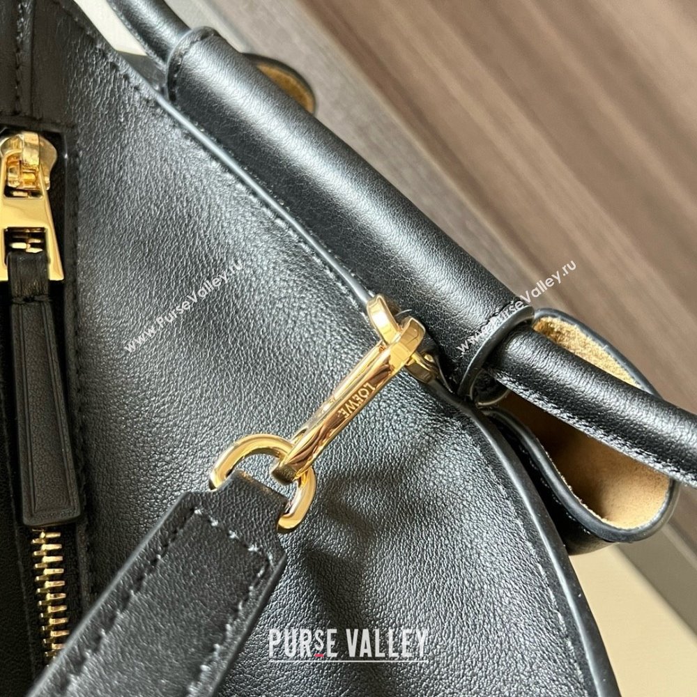 LOEWE Paseo bag in shiny nappa calfskin 062240 black 2024 (yongsheng-240329-12)