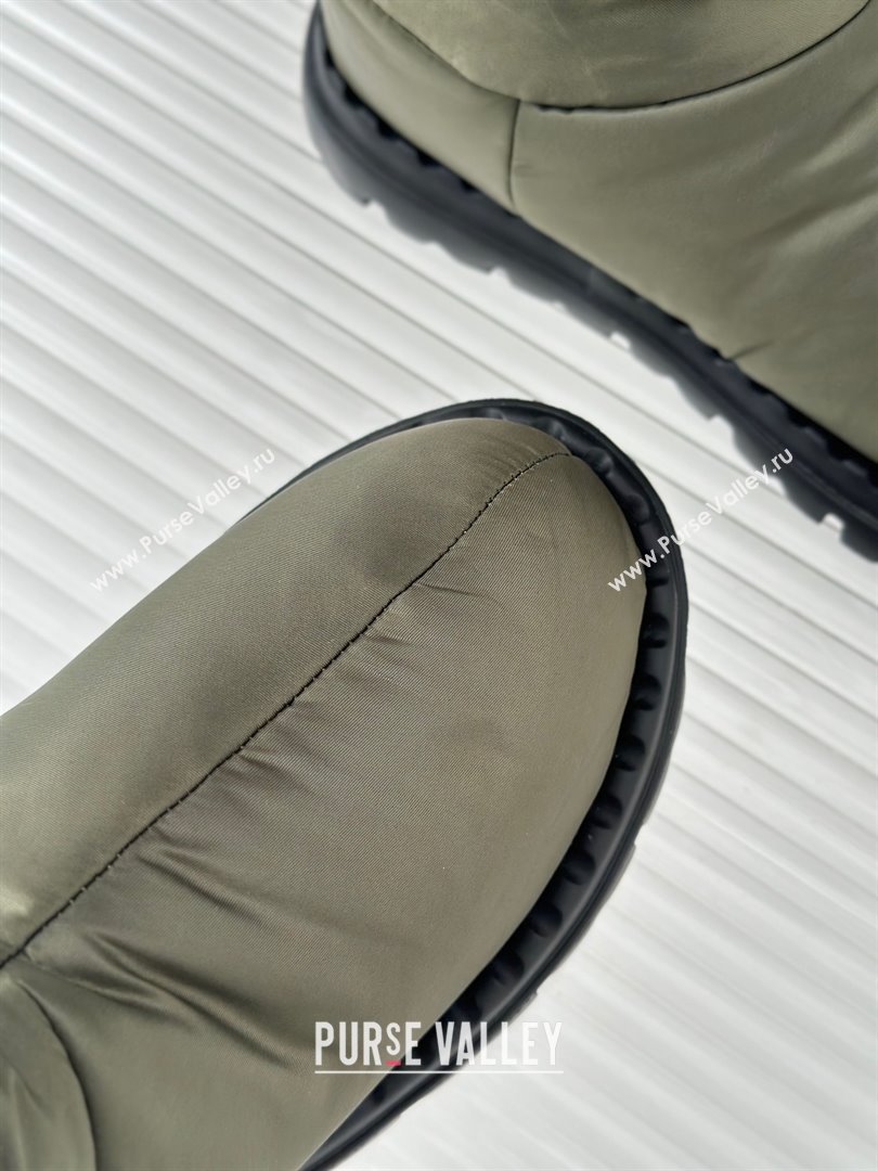 Prada Nylon fabric booties 1T259N army green 2023 (kaola-231114-01)