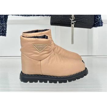 Prada Nylon fabric booties 1T259N beige 2023 (kaola-231114-02)