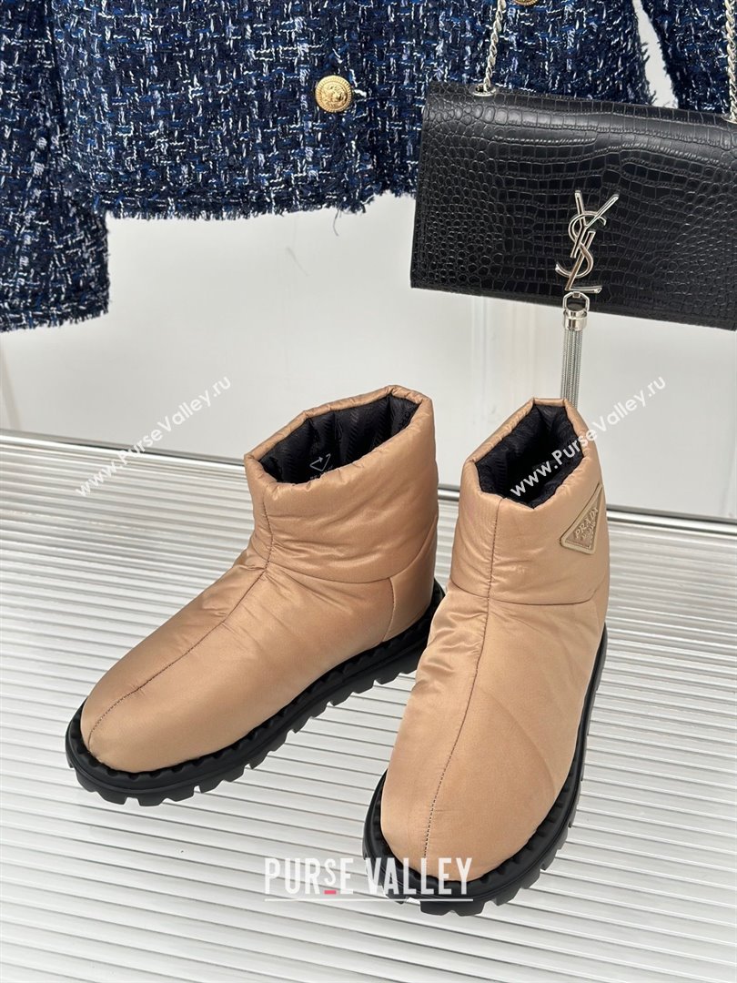 Prada Nylon fabric booties 1T259N beige 2023 (kaola-231114-02)