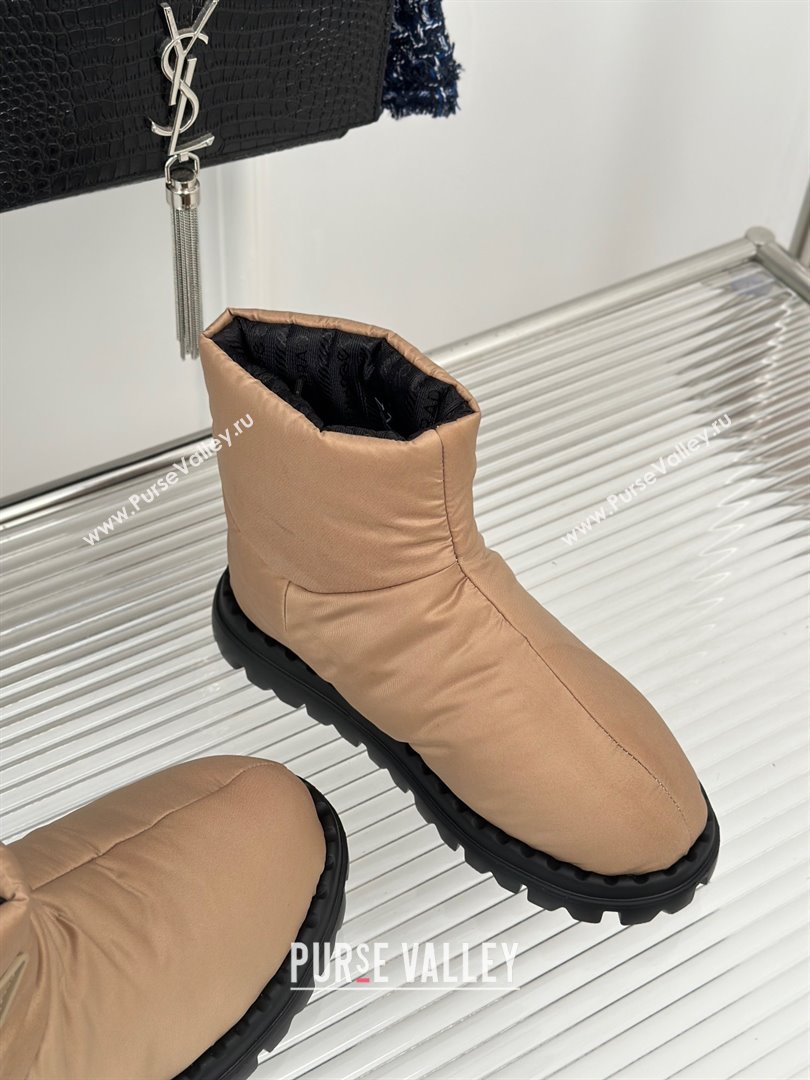 Prada Nylon fabric booties 1T259N beige 2023 (kaola-231114-02)