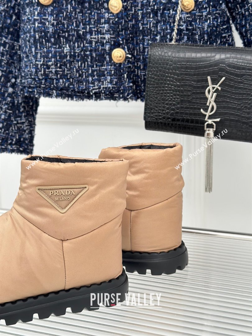 Prada Nylon fabric booties 1T259N beige 2023 (kaola-231114-02)