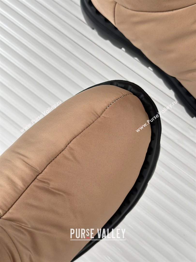 Prada Nylon fabric booties 1T259N beige 2023 (kaola-231114-02)