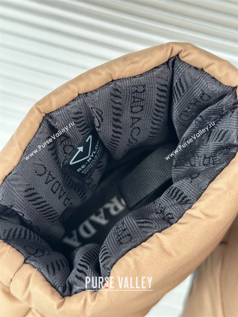 Prada Nylon fabric booties 1T259N beige 2023 (kaola-231114-02)