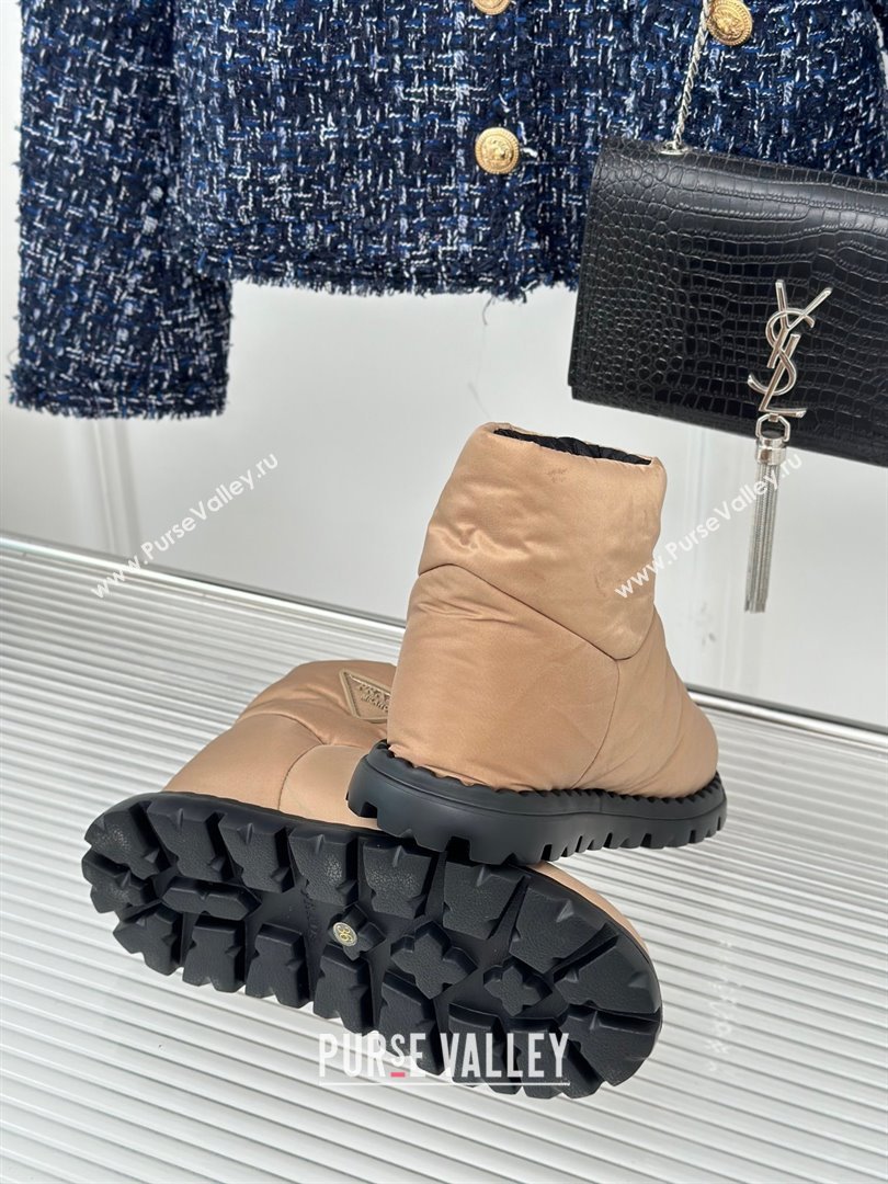 Prada Nylon fabric booties 1T259N beige 2023 (kaola-231114-02)