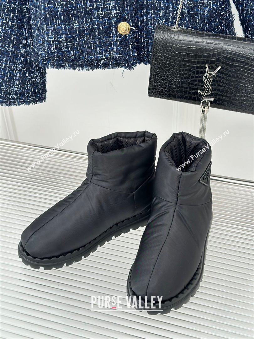 Prada Nylon fabric booties 1T259N black 2023 (kaola-231114-03)