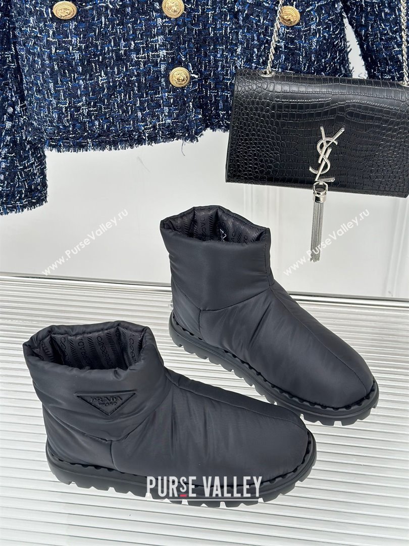 Prada Nylon fabric booties 1T259N black 2023 (kaola-231114-03)