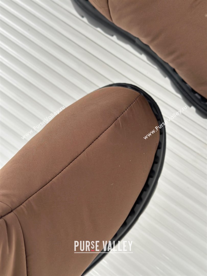 Prada Nylon fabric booties 1T259N brown 2023 (kaola-231113-19)