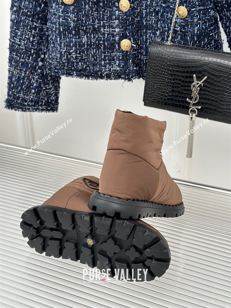 Prada Nylon fabric booties 1T259N brown 2023 (kaola-231113-19)
