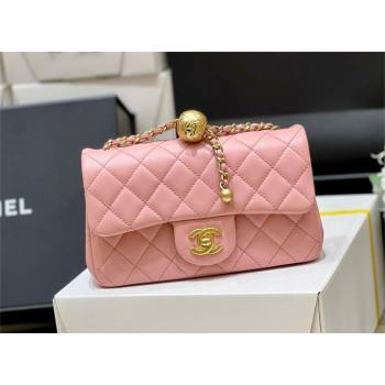 chanel Gold BALL LEATHER SMALL flap bag AS1787 PINK (ORIGINAL QUALITY) (SHUNYANG-240222-11)