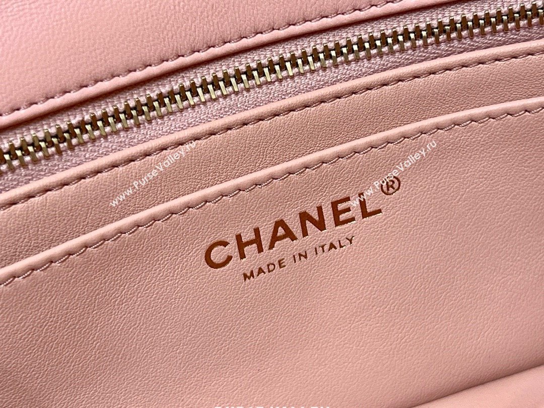 chanel Gold BALL LEATHER SMALL flap bag AS1787 PINK (ORIGINAL QUALITY) (SHUNYANG-240222-11)