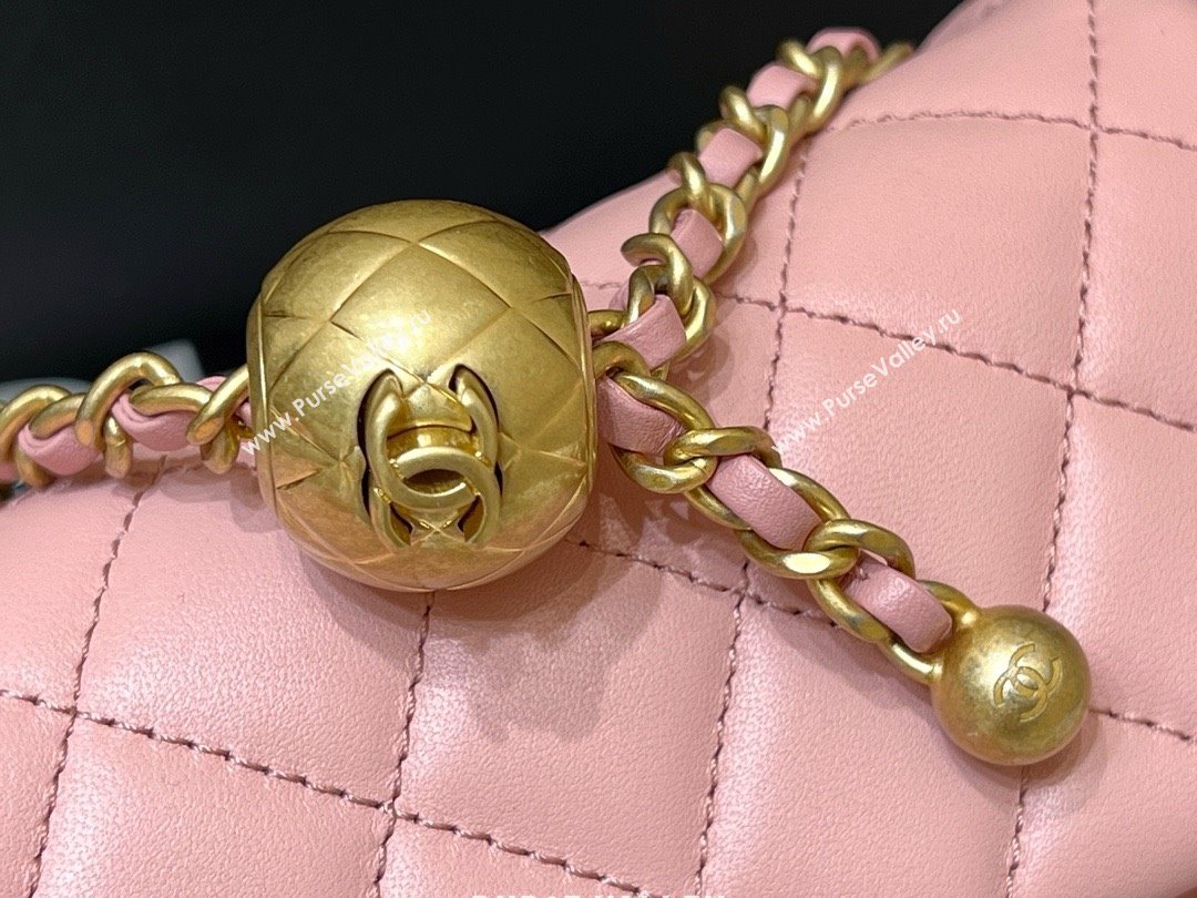 chanel Gold BALL LEATHER SMALL flap bag AS1787 PINK (ORIGINAL QUALITY) (SHUNYANG-240222-11)