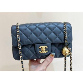 chanel Gold BALL LEATHER SMALL flap bag AS1787 DARK GRAY (ORIGINAL QUALITY) (SHUNYANG-240222-12)