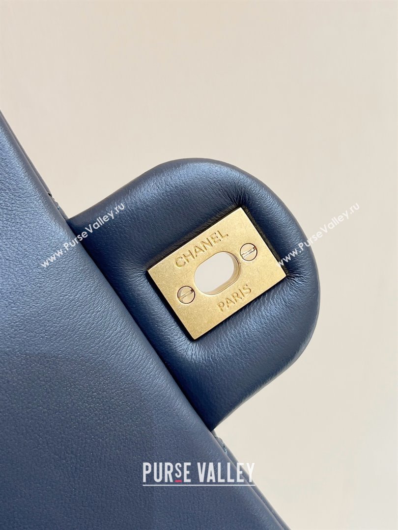 chanel Gold BALL LEATHER SMALL flap bag AS1787 DARK GRAY (ORIGINAL QUALITY) (SHUNYANG-240222-12)