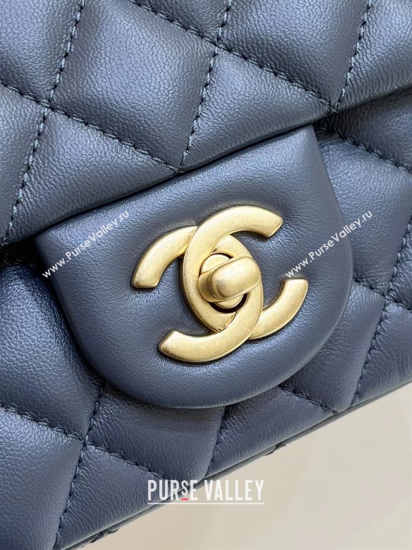 chanel Gold BALL LEATHER SMALL flap bag AS1787 DARK GRAY (ORIGINAL QUALITY) (SHUNYANG-240222-12)