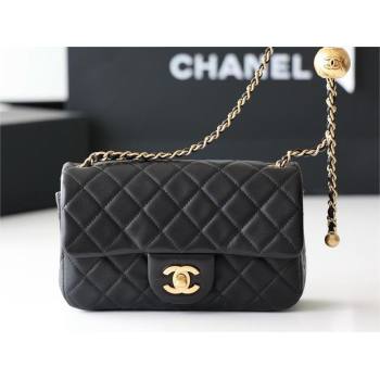 chanel Gold BALL LEATHER SMALL flap bag AS1787 BLACK (ORIGINAL QUALITY) (SHUNYANG-240222-14)