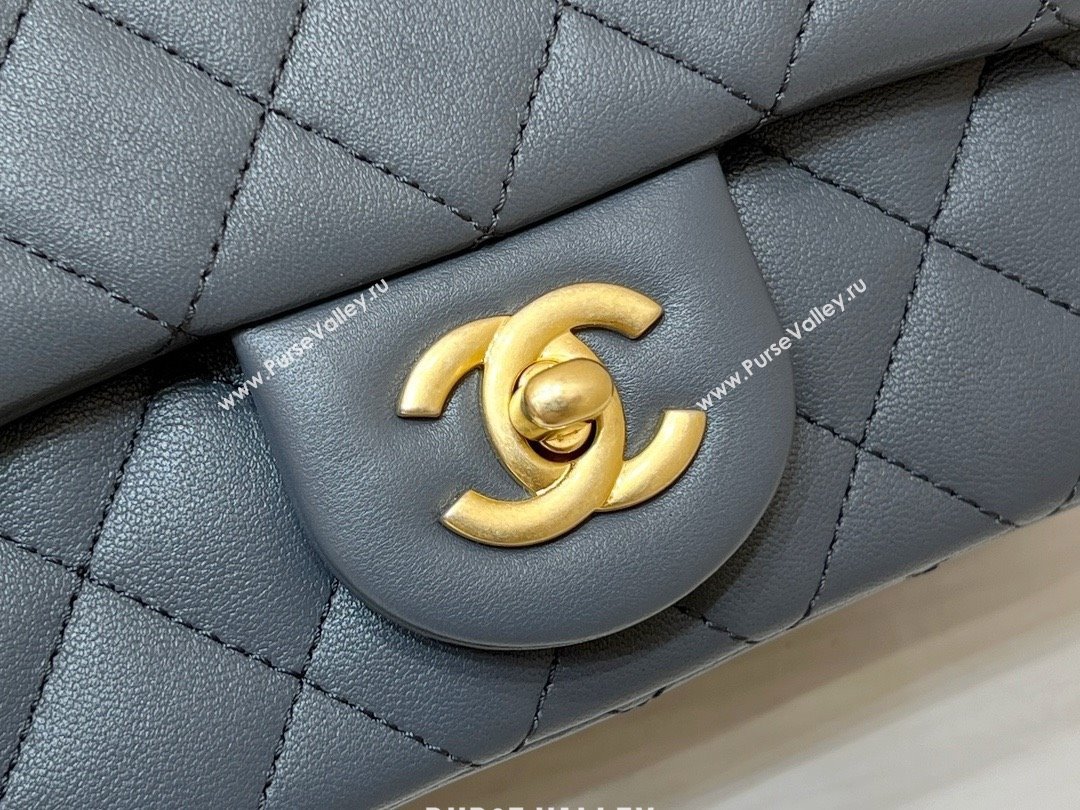 chanel Gold BALL LEATHER MINI flap bag AS1786 dark gray (ORIGINAL QUALITY) (SHUNYANG-240222-02)